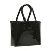 Carmen Sol Seba Mid Tote Jumbo Studs In Black