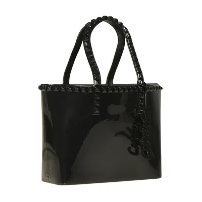 Carmen Sol Seba Mid Tote Jumbo Studs In Black