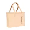 Carmen Sol Seba Mid Tote Jumbo Studs In Pink