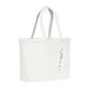 Carmen Sol Seba Mid Tote Jumbo Studs In White