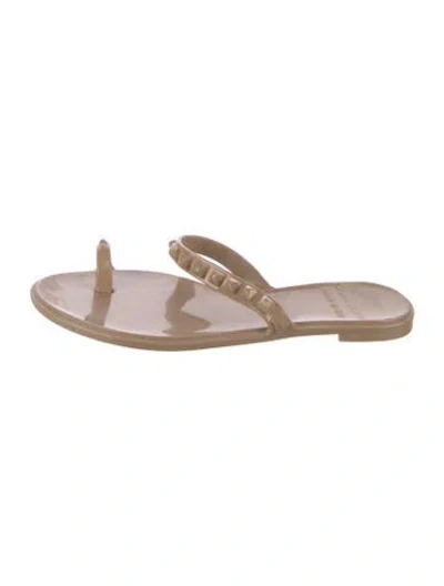 Pre-owned Carmen Sol Studded Accents In Neutral