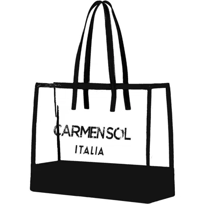 CARMEN SOL CARMEN SOL TAORMINA CLEAR TOTE BAG