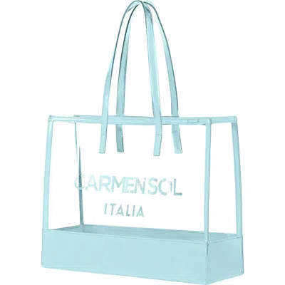 CARMEN SOL CARMEN SOL TAORMINA CLEAR TOTE BAG