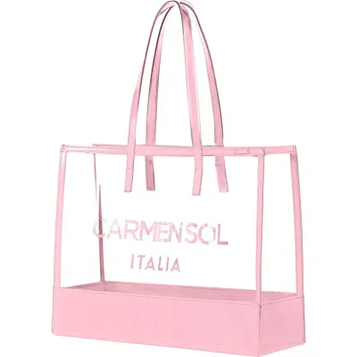 CARMEN SOL CARMEN SOL TAORMINA CLEAR TOTE BAG
