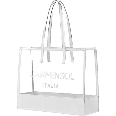 CARMEN SOL CARMEN SOL TAORMINA CLEAR TOTE BAG