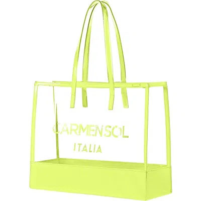 CARMEN SOL CARMEN SOL TAORMINA CLEAR TOTE BAG