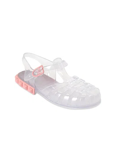 Carmen Sol Tommy Jelly Kids Pink Shoes In Multi