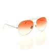 Carmen Sol Gold Aviator Sunglasses In Multi