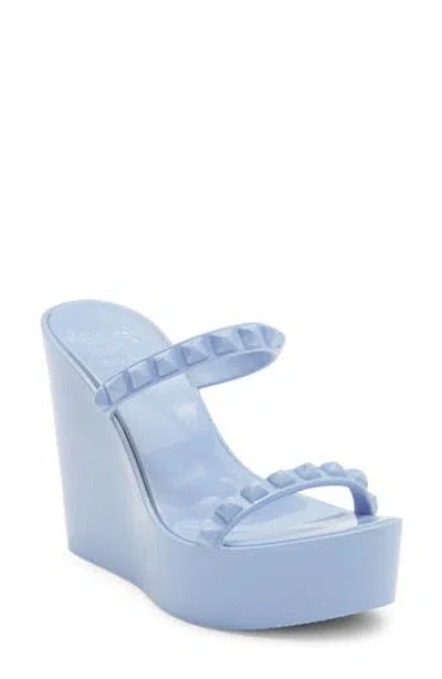 Carmen Sol Tonino Platform Wedge Sandal In Baby Blue