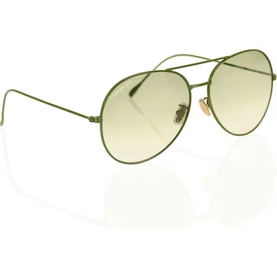 Carmen Sol Olive Green Aviator Sunglasses