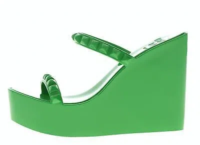 Pre-owned Carmen Sol Tonino Wedge For Women - Size 10 In Green