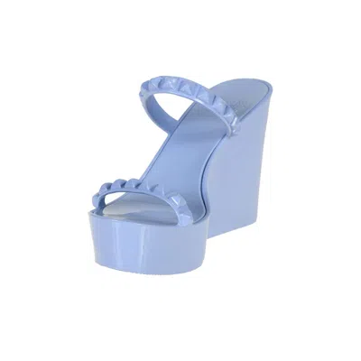 Pre-owned Carmen Sol Tonino Wedge For Women In Baby-blue