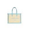 Carmen Sol Venezia Canvas Mini Tote In Blue