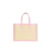 Carmen Sol Venezia Canvas Mini Tote In Pink