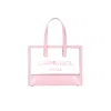 Carmen Sol Venezia Clear Mini Tote In Baby Pink