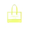 Carmen Sol Venezia Clear Mini Tote In Yellow