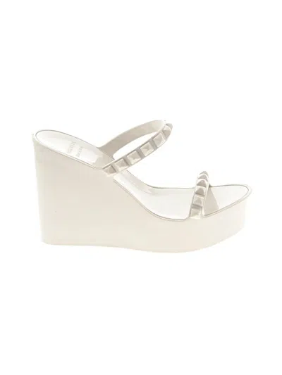 Pre-owned Carmen Sol Wedges In Gray