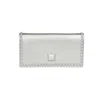 Carmen Sol Women's Nora Flap Pochette Bag In Silver In Silver