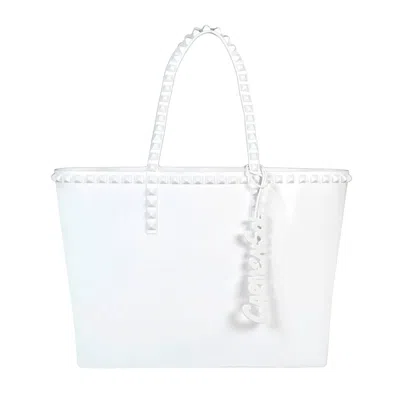 Carmen Sol Women's Seba Mid Tote Bag In White