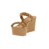 Carmen Sol Women's Tonino Mid Wedge In Nude In Brown