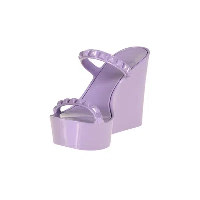 Carmen Sol Women's Tonino Platform Wedge Sandals In Violet In Purple