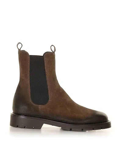 Carmens Beatles In Antique Brown Suede