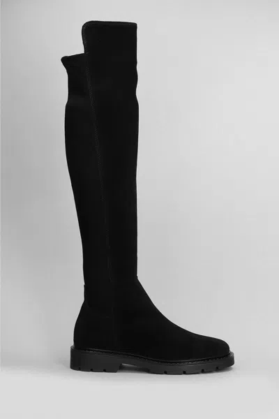 Carmens Brit Stretch Low Heels Boots In Multi