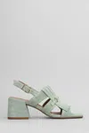 Carmens 70mm Suede Sandals In Green
