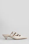 Carmens Demi Straps Slipper-mule In Beige