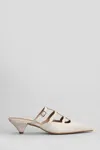 Carmens Demi Straps Slipper-mule In Beige