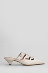 Carmens Demi Straps Slipper-mule In Beige