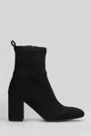 Carmens Emma Stretch High Heels Ankle Boots In Black
