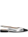 Carmens Jane Wing Pumps In Silver