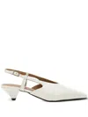CARMENS LEATHER SLINGBACK PUMPS