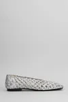 Carmens Maya Plait Ballet Flats In Silver
