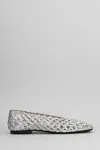 Carmens Maya Plait Ballet Flats In Silver