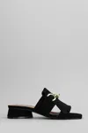 Carmens Sally Fringe Slipper-mule In Black