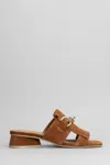 Carmens Sally Fringe Slipper-mule In Leather Color