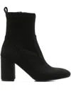 Carmens Suede Block-heel Boots In Black