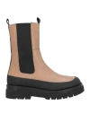 Carmens Woman Ankle Boots Beige Size 8 Leather In Beige