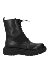 Carmens Woman Ankle Boots Black Size 8 Leather