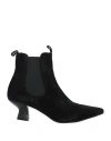 Carmens Woman Ankle Boots Black Size 7 Leather In Black