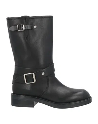 Carmens Woman Ankle Boots Black Size 8 Leather