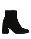 Carmens Woman Ankle Boots Black Size 8 Leather In Black