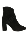 Carmens Woman Ankle Boots Black Size 8 Leather In Black