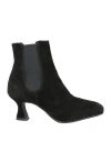 Carmens Woman Ankle Boots Black Size 7 Leather In Black