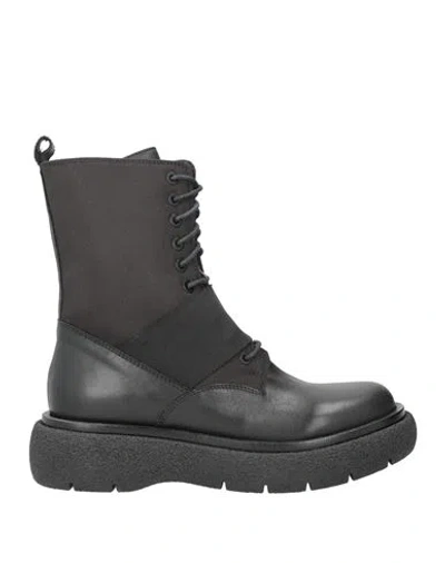 Carmens Woman Ankle Boots Black Size 7 Textile Fibers, Leather