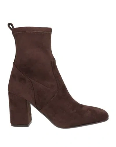 Carmens Woman Ankle Boots Dark Brown Size 7 Textile Fibers