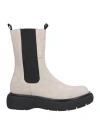 Carmens Woman Ankle Boots Light Grey Size 7 Leather In Grey