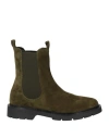 Carmens Woman Ankle Boots Military Green Size 10 Leather